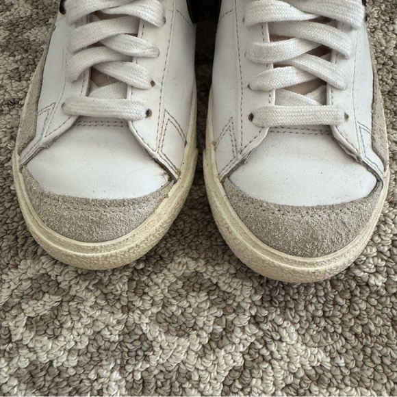 Nike Classic White and Black High-Top Blazer Mid ‘77 Sneaker, 6 - Picture 6 of 11